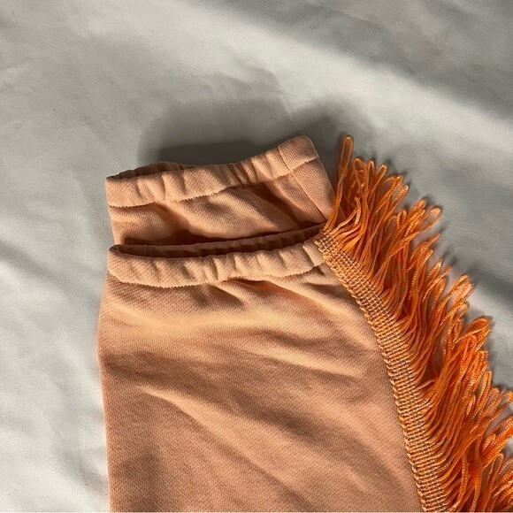 Koral Pompano Orange Size S Station Sweatpant Gym Fringe Dance Lounge Maximalism - Picture 4 of 8